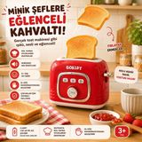 Işıklı Sesli Oyuncak Tost Makinesi | Fırlayan Ekmek Özellikli | Çocuk Mutfak Rol Yapma Oyuncağı | 3+ Yaş