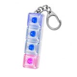 Işıklı Stres Klavyesi Anahtarlık, LED Fidget Oyuncak – Basınca Yanan ve Ritmik Işık Modlu Mini Klavye, Taşınabilir Rahatlatıcı Tuş Oyuncağı
