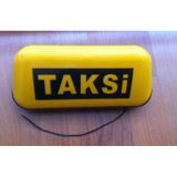 Işıklı Taksi Levhası Mıknatıslı Taksi Yazısı 12 Volt