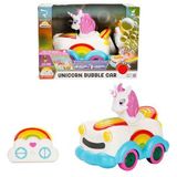 Işıklı USB Şarjlı Uzaktan Kumandalı Baloncuk Çıkaran Unicorn Araba