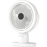 Işıklı Vantilatör USB Şarjlı Masaüstü Mini Fan - 3 Kademeli Hız Ayarlı Kompakt Gövde LED Işık