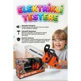 Işıklı Ve Gerçekci Motor Ses Efektli Dönen Zincirli İnteraktif Marşlı Oyuncak Elektrikli Testere
