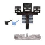 Işıklı ve sesli Mattel Minecraft Wither figürü, 2 fırlatma aksesuarı ve oyundakine sadık pikselli tasarım, JMP71