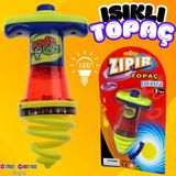 Işıklı Yaylanabilen Topaç - Çocukluk Harikası Topaç - Oyuncak Işıklı Topaç - Zıplayan Topaç - Hızlı Dönebilebilen Gyro T