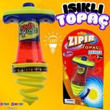Işıklı Yaylanabilen Topaç - Çocukluk Harikası Topaç - Oyuncak Işıklı Topaç - Zıplayan Topaç - Hızlı