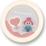Işıksan Aydınlatma Happybabu Çocuk Odası Kumandalı LED Avize 50CM - Gece Lambası Modlu - 1 - Beyaz