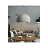 Işıksan Aydınlatma Petra Modern Loft Stil Kaya Görünümlü Beyaz Sertleştirilmiş Strafor Avize E27 Duy Tasarım Aydınlatma