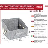 Işıl Avm Keçe Dikdörtgen Raf Düzenleyici Mini 23*22*18