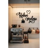 Işıl Concept Kahve Molası Ahşap Duvar Yazısı, Yapışkanlı Kahve Köşesi Yazısı, Ahşap Mutfak Dekoru, Mutfak ve Kafe Duvar Aksesuarı