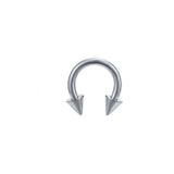 Işıl Işıl Cerrahi Çelik Gri Renkli Kulak Dudak Burun Septum Tragus Helix Kıkırdak Piercing