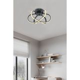 IŞILAY AYDINLATMA Elvan Antresit 3'lü Plafonyer (3renk Işık) Modern Led Avize Salon /Oturma Odası/Mutfak/Çocuk Odası