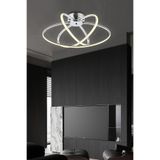 IŞILAY AYDINLATMA Seher Krom 3'lü Plaonyer (3renk Işık) Modern Led Avize / Salon / Oturma Odası / Büyük Mutfaklar