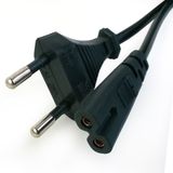 Işıldak Radyo Teyp Elektrik Kablosu Güç Kablosu Notebook Laptop Adaptör 2 Oluklu Çift Girişli 220v