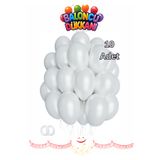 Işıltı Balon Dükkanı 10 Adet İnci Beyaz Balonlar Parlak Parti Balonu Mezuniyet, Nişan, Doğum Günü, Parti Süsleme