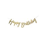 Işıltı Balon Dükkanı happy birthday el yazılı banner