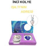 IŞILTI HEDİYELİKK inci kolye İstiridye içinde gercek inci kolye inci065