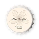 İsim ve Tarih Yazılı Özel Tasarım Düğün, Nişan, Söz Hediyelik Magnet (10'lu Paket)
