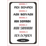 Isim Yazı Araba Sticker Çıkartma -oto Sticker-araba Sticker