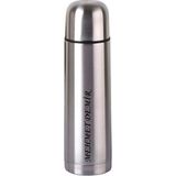 Isime Kişiye Özel 750ML Çelik Inox Çift Katmanlı Termos 12 Saate Kadar Sıcak Soğuk Tutma Kamp Termos - 750 ml - Gri
