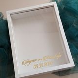 Isimli 30X40 cm 8 cm Derinlikli Yeni Trend Tasarım Anı Çerçevesi! - Beyaz