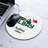 Isimli Albay Temalı Yuvarlak Mousepad - Beyaz