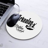 Isimli Arkeolog Temalı Yuvarlak Mousepad - Beyaz