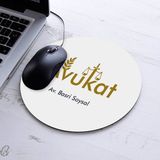 Isimli Avukat Temalı Yuvarlak Mousepad - Beyaz