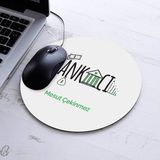 Isimli Bankacılara Özel Yuvarlak Mousepad - Beyaz