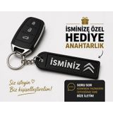 İsimli Citroen Anahtarlık , Kişiye Özel - Hediyelik İsimli Araç Logolu Anahtarlık - İsimli Citroen A