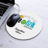 Isimli Jeofizik Mühendisi Temalı Yuvarlak Mousepad - Beyaz
