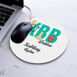 Isimli Kbb Dokturu Temalı Yuvarlak Mousepad - Beyaz