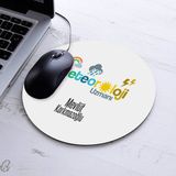 Isimli Meteoroloji Uzmanı Temalı Yuvarlak Mousepad - Beyaz