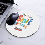 Isimli Sınıf Öğretmeni Temalı Yuvarlak Mousepad - Beyaz