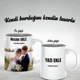 Isimli ve Resimli Özel Hediye Kupa Bardak, Samimi ve Şık Tasarım - Seçenek 1