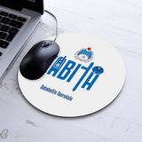 Isimli Zabıta Temalı Yuvarlak Mousepad - Beyaz