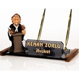 Isimlik Sepeti Isme Özel Avukat Biblolu Masa Isimliği Kristal Isimlik