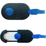 Isimlikli Bavul Valiz Etiketi 10 cm x 5.5 cm Siyah - Çok Renkli