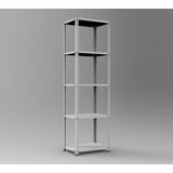 Işın Çelik Çelik Raf Sistemi 5 Katlı - H2000xW590xD430