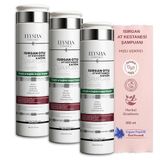 Isırgan Otu & At Kestanesi & Kafein Şampuanı 3 Adet | Copper Peptidli Hızlı Saç Uzatma Uzatan Etkili 300 ml