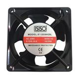 Isiso ISISO12X12 cm 220V Ac Kare Metal Kasa Soğutucu Fan, 120X120X38 mm Kuluçka Makinesi Fan - Siyah