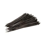 Isiso Rust 3,6 x 150 mm Plastik Kablo Bağı Cırt Kelepçe 15 cm Klips - Renk - Siyah