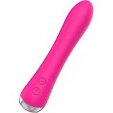 Isıtmalı Güçlü Şarjlı Titreşimli Esnek Silikon Vibratör 17.5 cm