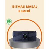 Isıtmalı Masaj Kemeri Dijital Ekranlı Bel Çevresi 100 Cm Altı