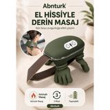 Isıtmalı Silikon Masaj Başlıklı Boyun ve Omuz Masaj Aleti-El Hissi Sunan 3 Farklı Yoğurma Modlu Sıcak Kompres Masaj Aleti