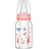 Isıya Dayanıklı Cam Biberon 120ML - Renk Seçenekleri - Ahşap - Ceviz
