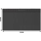 ISIYA DAYANIKLI ELEKTRONİK TAMİR MATI LEHİM PEDİ 700 MM X 400 MM SİYAH