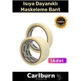 Isıya Dayanıklı Krep Kağıt Kolay Sökülebilen Kağıt 25mt Maskeleme Boya Badana Bandı - 1 Adet