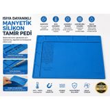 Isıya Dayanıklı Manyetik Silikon Tamir Pedi Ped130 Boy 25 Cm En 35 Cm