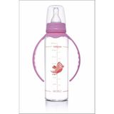 Isıya Dayanıklı Şeffaf Cam Biberon 240 Ml, Sağlıklı ve Güvenli Kullanım - Ahşap