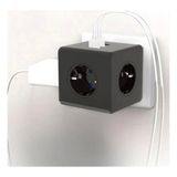 Isıya Dayanıklı Termal Akım Korumalı ve Çocuk Korumalı 3 Priz Girişli 3 USB Girişli Küp Priz ( Lisinya )